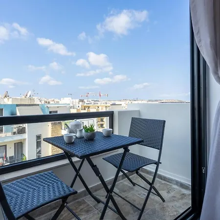 Brand New Apartment-2 Min From The Sea-central Bugibba Apartamento